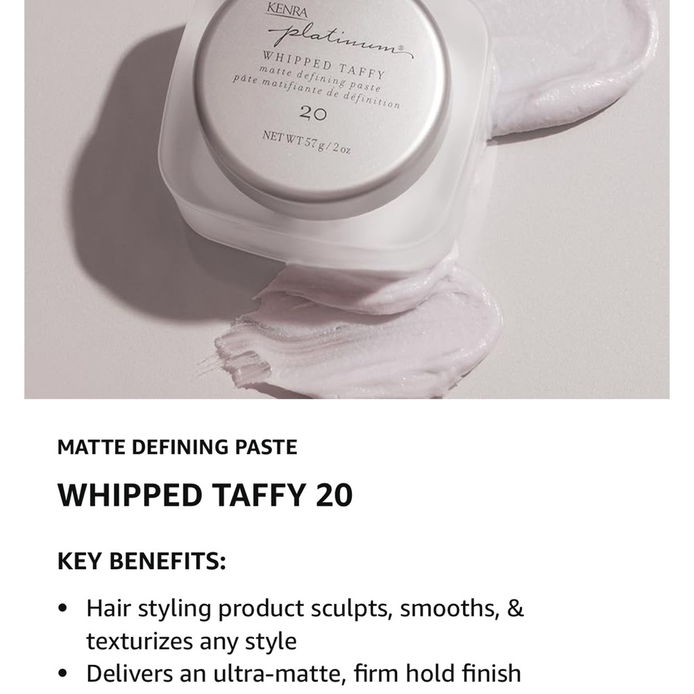 Hair Styling Whipped Taffy